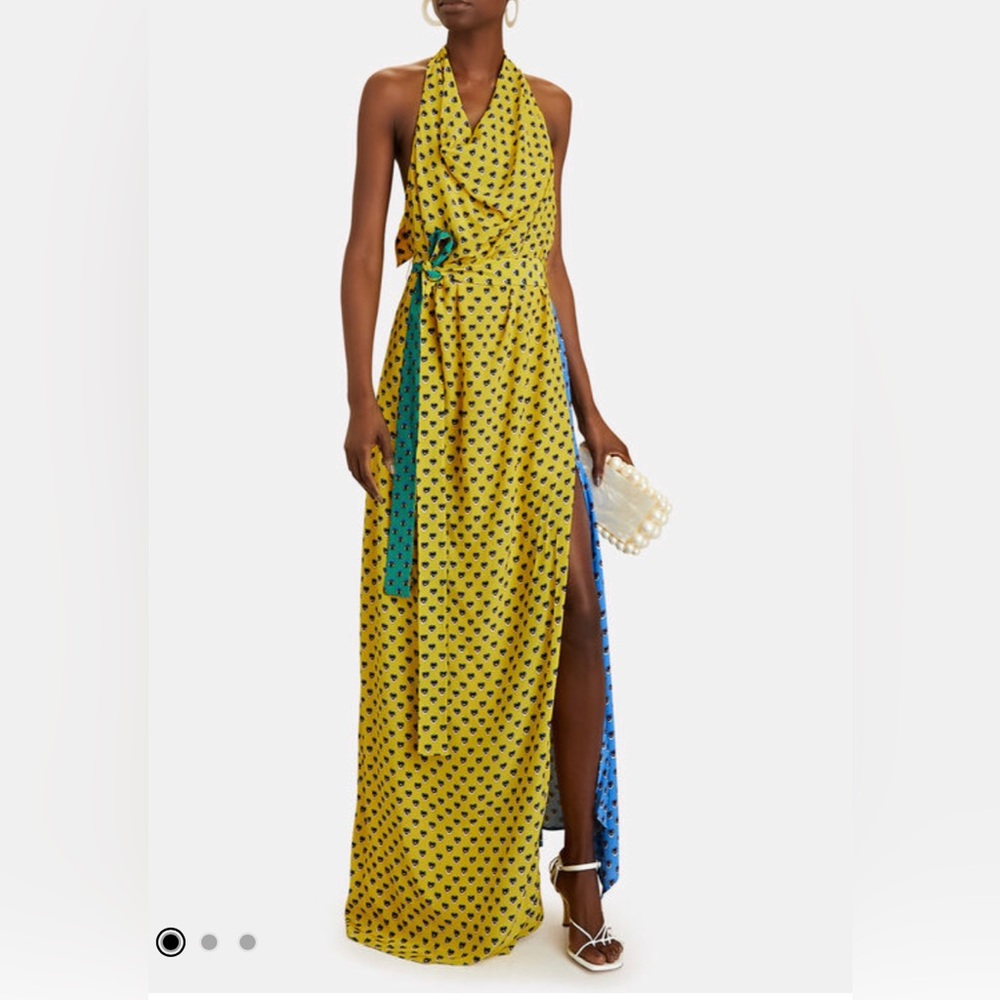 STAUD Adele Dress in Soleil Azure